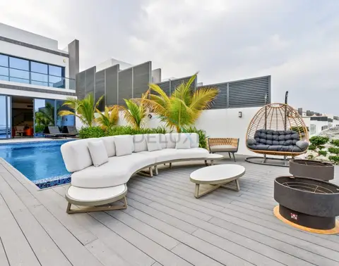 4-Schlafzimmer-Villa mit Assistentenzimmer, eigenem Pool sowie Pool- und Meerblick — Al Dana Island — photo 4